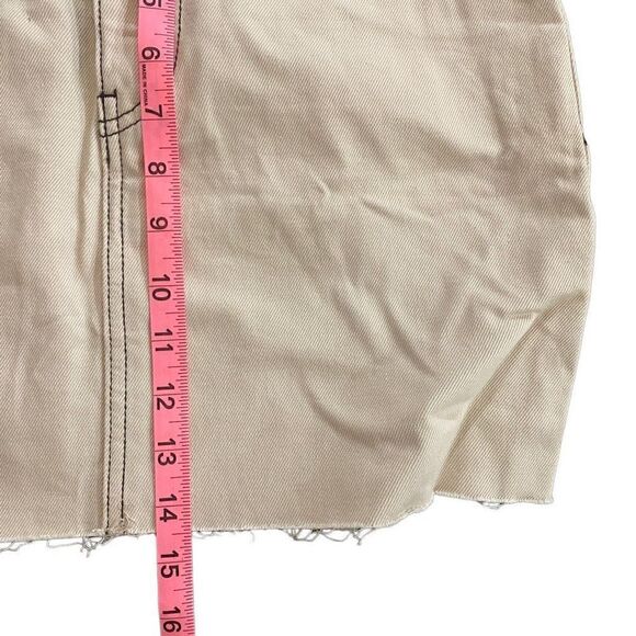 Forever 21 NEW small mini skirt cream colored - Picture 4 of 8